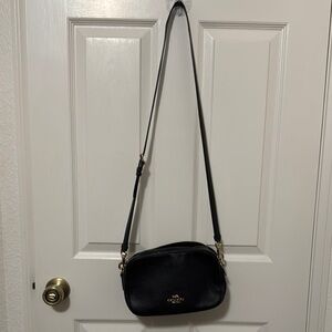 Coach Black Leather Crossbody Bag